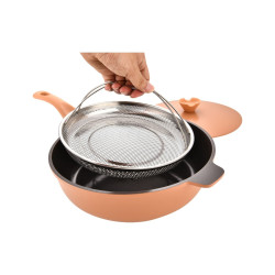 Tigaie Zass ZG-ACS 07, aluminiu, teracota, 28 cm, 4 piese
