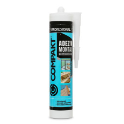 Adeziv montaj pentru suprafete multiple, Compakt, interior / exterior, transparent, 280 ml