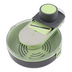 Tocator legume Paxton C351, plastic + inox, verde + gri, 29.5 x 22.5 x 9 cm