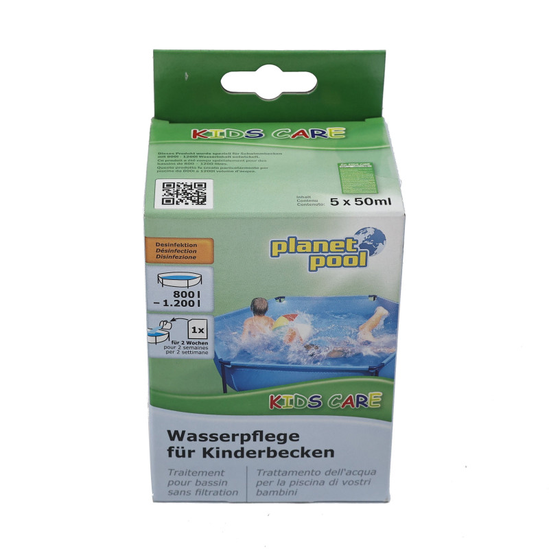 Tratament pentru apa piscina fara filtrare, Kids Care 800 - 1200L, 250 ml Tratament pentru apa piscina fara filtrare, Kids Care 800 - 1200L, 250 ml