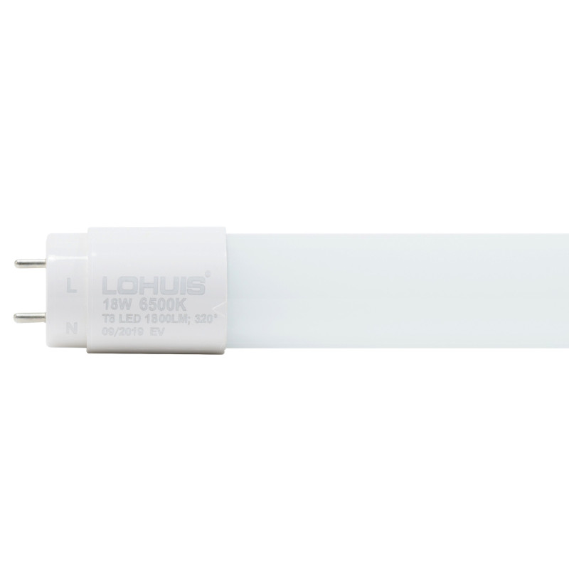 Tub LED Lohuis 18W, lumina rece, 1800 lm, 2250lm, G13, T8, 119.9 cm, dispersor din sticla