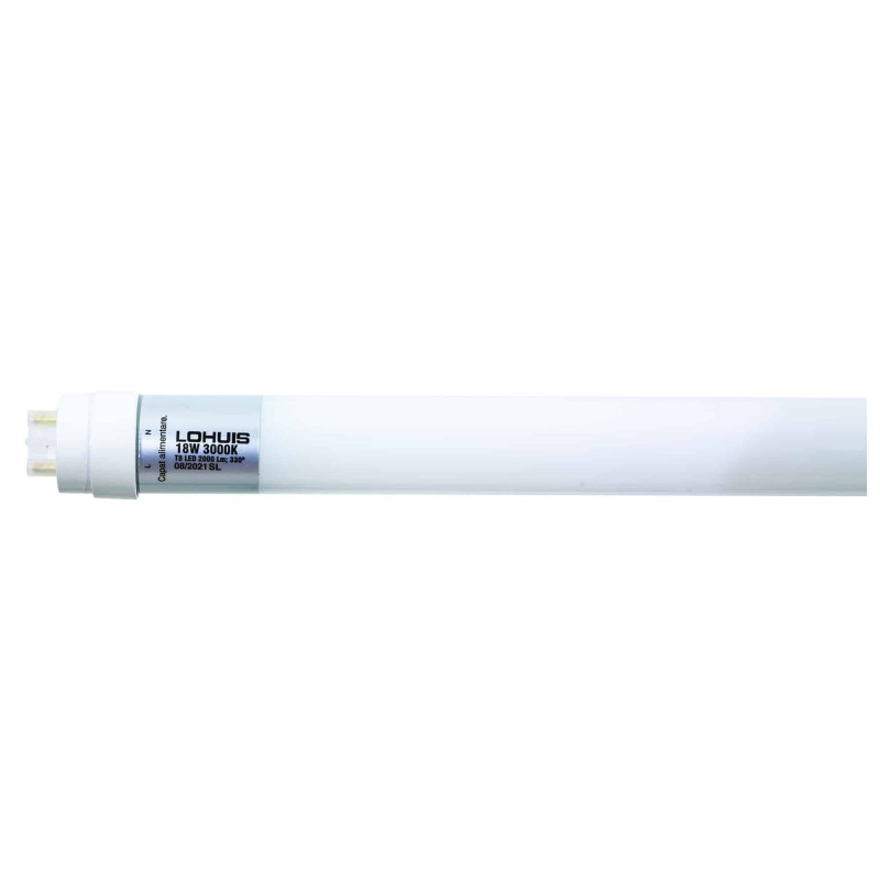 Tub LED Lohuis 34768, 18W, lumina calda, 2000lm, G13, T8, 119.9 cm, dispersor din sticla