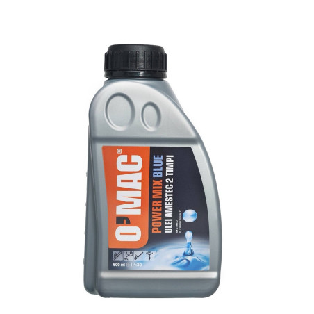 Ulei amestec OMAC 2T, albastru, 600 ML