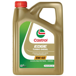 Ulei motor auto Castrol Edge turbo diesel, 5W-40, 4 L, sintetic