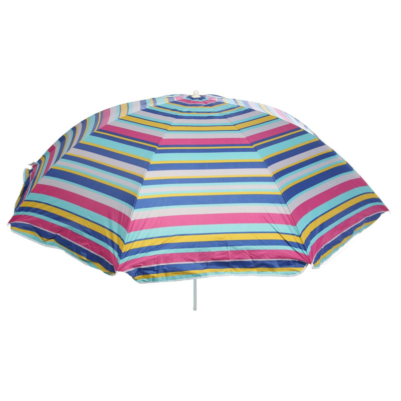 Umbrela soare de plaja / gradina, D12609, rotunda, structura metal, multicolor, D 220 cm Umbrela soare de plaja / gradina, D12609, rotunda, structura metal, multicolor, D 220 cm