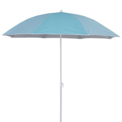 Umbrela soare de plaja / gradina, Felice, rotunda, structura metal, albastra, D 160 cm