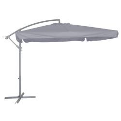 Umbrela soare de terasa / gradina Areca Grandio Mob, patrata, structura metal, gri, 250 x 250 cm