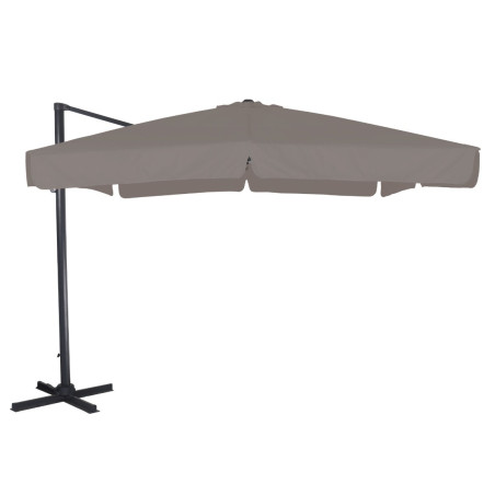 Umbrela soare de terasa / gradina Havana Grandio Mob, patrata, structura metal, gri, 300 x 300 cm