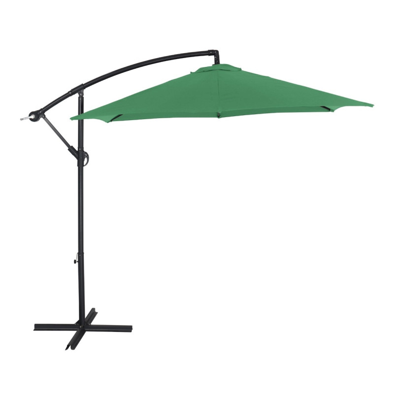 Umbrela soare de terasa / gradina Mera Grandio Mob, rotunda, structura metal, verde, D 270 cm
