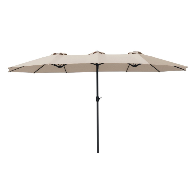 Umbrela soare de terasa / gradina Phoenix Grandio Mob, dreptunghiulara, structura metal, bej, 456 x 264 cm