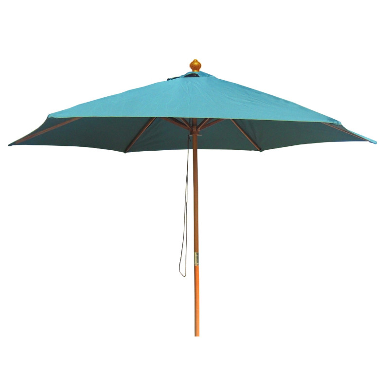 Umbrela soare de terasa / gradina, WH6618, rotunda, structura lemn, verde, D 300 cm Umbrela soare de terasa / gradina, WH6618, rotunda, structura lemn, verde, D 300 cm