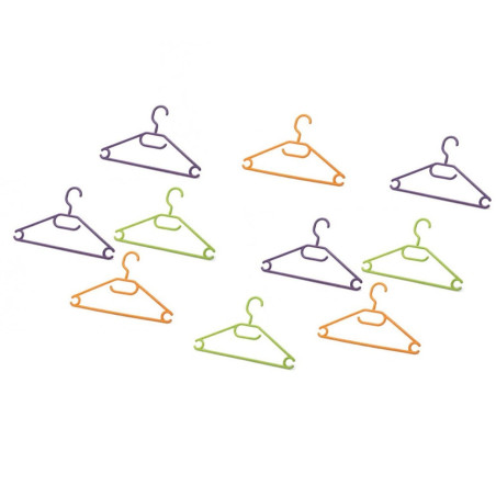 Umerase haine Coronet, plastic, 42 cm, multicolor, set 10 bucati