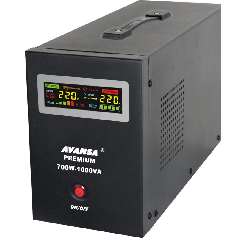 UPS centrala termica Avansa, 700 W, 1000 VA, 230 V / 12 V, unda sinusoidala pura