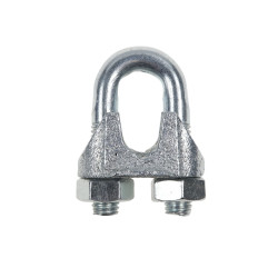 Brida zincata, Cablero ID011A13A, pentru legare cablu otel de 13 mm