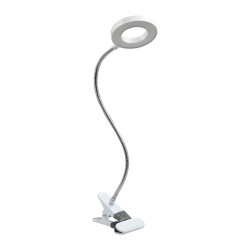 Veioza LED Flex KL148010, cu clips, 8W, 790lm, lumina calda / neutra / rece, dimabila, alba, moderna