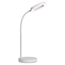 Veioza LED Hoff Mia, 8.5W, 620lm, lumina neutra, dimabila, alba, moderna