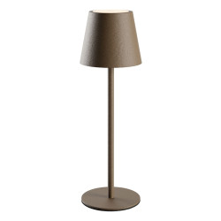 Veioza LED Moby 90574, 3.5W, lumina calda / neutra / rece, dimabila, comutator tactil, corten, interior / exterior, moderna