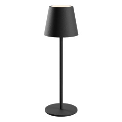 Veioza LED Moby 90575, 3.5W, lumina calda / neutra / rece, dimabila, comutator tactil, neagra, interior / exterior, moderna