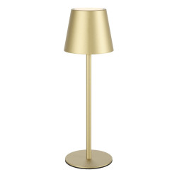 Veioza LED Moby 90576, 3.5W, lumina calda / neutra / rece, dimabila, comutator tactil, aurie, interior / exterior, moderna