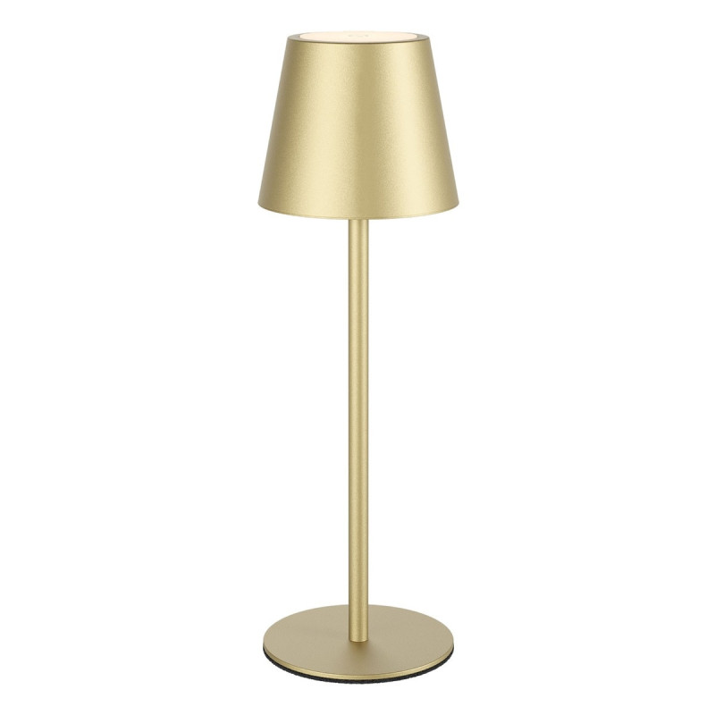 Veioza LED Moby 90576, 3.5W, lumina calda / neutra / rece, dimabila, comutator tactil, aurie, interior / exterior, moderna