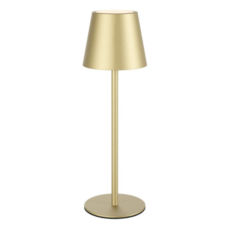Veioza LED Moby 90576, 3.5W, lumina calda / neutra / rece, dimabila, comutator tactil, aurie, interior / exterior, moderna