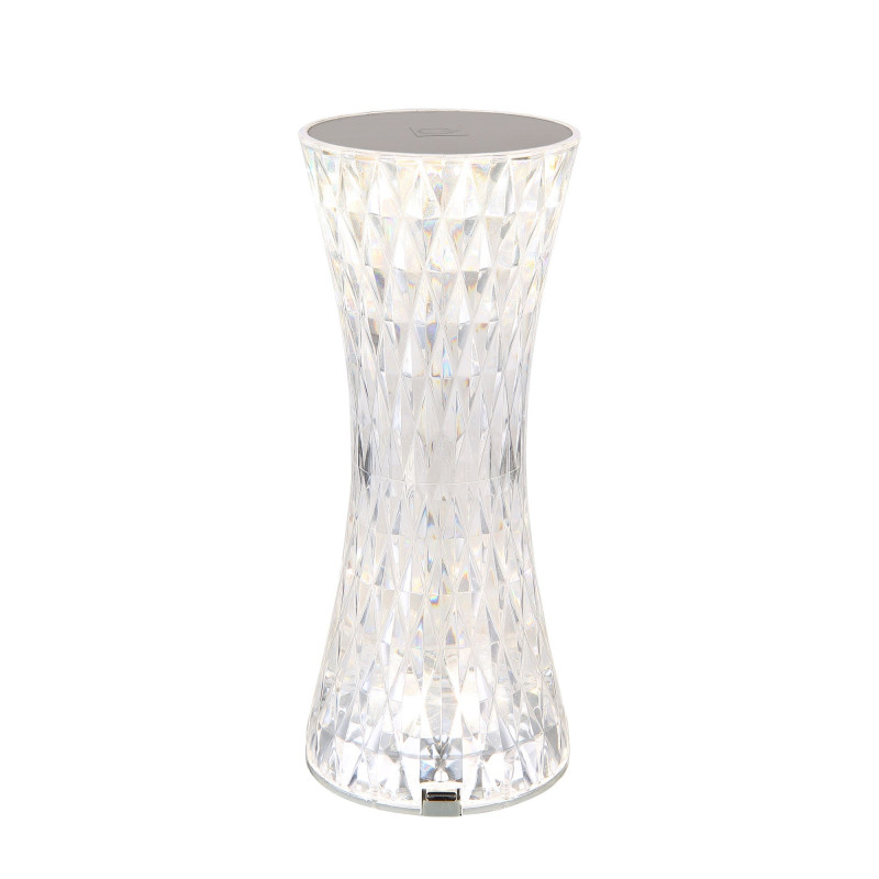 Veioza LED RGB Gixi 28073, 1.5W, functie touch, culori RGB comutabile, alba, moderna