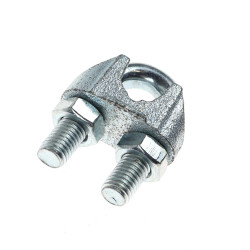 Brida zincata, Cablero ID011A16A, pentru legare cablu otel de 16 mm