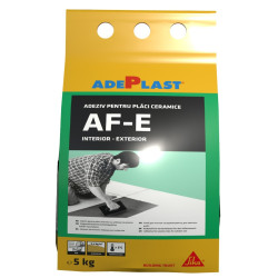 Adeziv pentru gresie si faianta Adeplast AF - E, exterior, gri, 5 kg