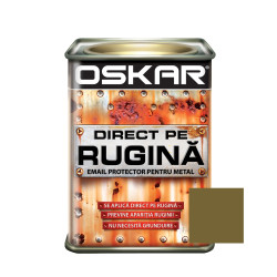 Vopsea alchidica Direct pe rugina Oskar, interior / exterior, auriu metalizat, 0.5 L