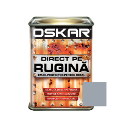Vopsea alchidica Direct pe rugina Oskar, interior / exterior, gri lucios, 0.5 L
