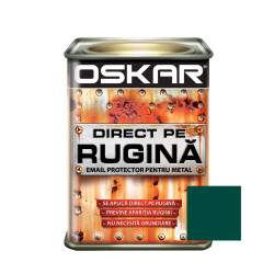 Vopsea alchidica Direct pe rugina Oskar, interior / exterior, verde inchis lucios, 0.5 L