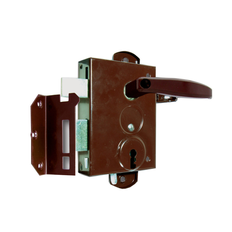 Broasca aplicata pentru usi exterioare / porti, Verofer 12-08 701-116, dreapta, cu 2 chei, 50 x 65 mm Broasca aplicata pentru usi exterioare / porti, Verofer 12-08 701-116, dreapta, cu 2 chei, 50 x 65 mm
