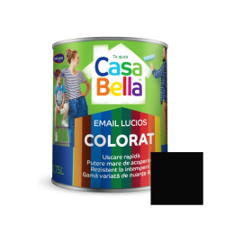 Vopsea alchidica pentru lemn / metal, Casabella, interior / exterior, negru, 0.75 L