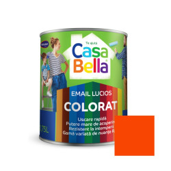 Vopsea alchidica pentru lemn / metal, Casabella, interior / exterior, portocaliu, 0.75 L