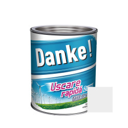 Vopsea alchidica pentru lemn / metal, Danke! Uscare Rapida, interior / exterior, alb, 0.75 L