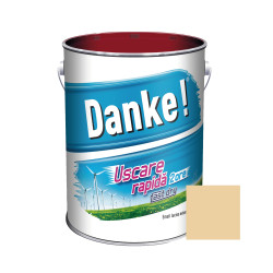 Vopsea alchidica pentru lemn / metal, Danke! Uscare Rapida, interior / exterior, bej, 4 L