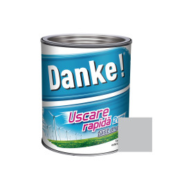 Vopsea alchidica pentru lemn / metal, Danke! Uscare Rapida, interior / exterior, gri luminos, 0.75 L