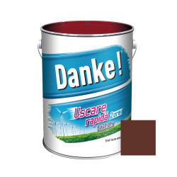 Vopsea alchidica pentru lemn / metal, Danke! Uscare Rapida, interior / exterior, maro deschis, 4 L
