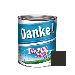 Vopsea alchidica pentru lemn / metal, Danke! Uscare Rapida, interior / exterior, negru, 0.75 L