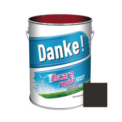 Vopsea alchidica pentru lemn / metal, Danke! Uscare Rapida, interior / exterior, negru, 4 L