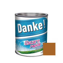 Vopsea alchidica pentru lemn / metal, Danke! Uscare Rapida, interior / exterior, ocru, 0.75 L