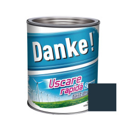 Vopsea alchidica pentru lemn / metal, Danke! Uscare Rapida, lucios, interior / exterior, gri antracit RAL 7016, 2.5 L
