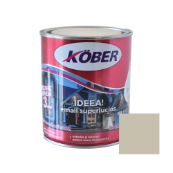 Vopsea alchidica pentru lemn / metal, Kober Ideea, interior / exterior, crem, 0.75 L