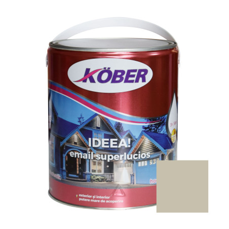 Vopsea alchidica pentru lemn / metal, Kober Ideea, interior / exterior, crem ivoire, 4 L