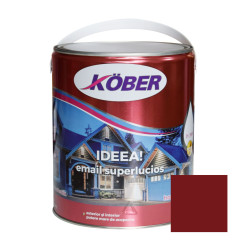Vopsea alchidica pentru lemn / metal, Kober Ideea, interior / exterior, grena, 4 L