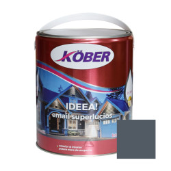 Vopsea alchidica pentru lemn / metal, Kober Ideea, interior / exterior, gri metal, 4 L