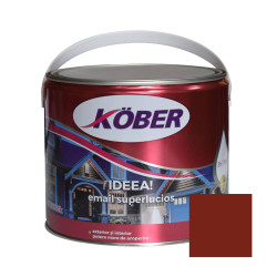 Vopsea alchidica pentru lemn / metal, Kober Ideea, interior / exterior, maro, 2.5 L