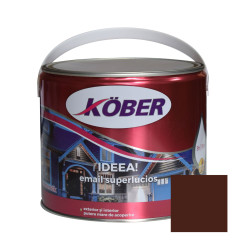 Vopsea alchidica pentru lemn / metal, Kober Ideea, interior / exterior, maro deschis, 2.5 L