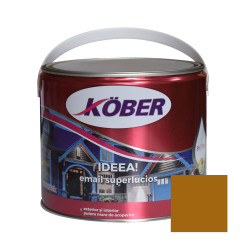Vopsea alchidica pentru lemn / metal, Kober Ideea, interior / exterior, ocru luminos, 2.5 L