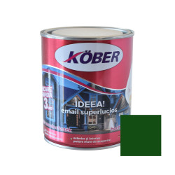 Vopsea alchidica pentru lemn / metal, Kober Ideea, interior / exterior, verde luminos, 0.75 L